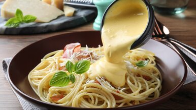 Miniatura: To pyszne spaghetti z kremowym sosem robię...