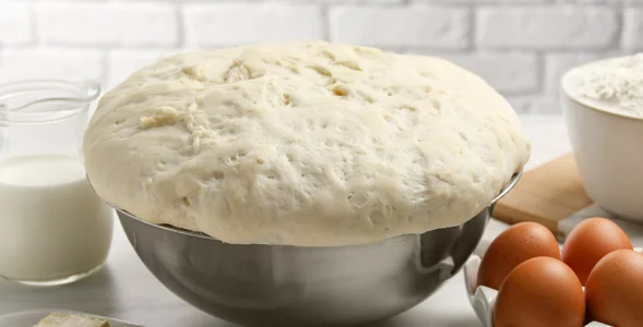 Miniatura: Wystarczy łyżeczka, a ciasto drożdżowe...