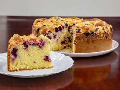 Miniatura: Ekspresowe ciasto jogurtowe z działkowymi...