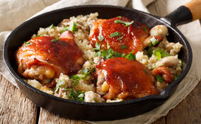 Miniatura: Nie ryż i nie ziemniaki. Udka piekę na tym...