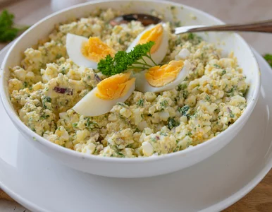 Miniatura: Sałatka śniadaniowa z trzech składników....