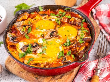 Miniatura: Grzybowa szakszuka to prawdziwe śniadanie...