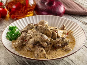 Miniatura: Ta wątróbka w kremowym sosie rozpływa się...