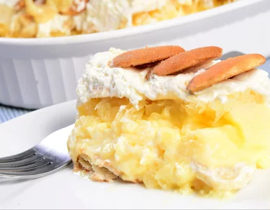 Miniatura: To ciasto budyniowe bez pieczenia to...