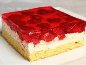 Miniatura: Biszkopt, krem i galaretka. To proste,...