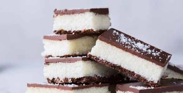 Miniatura: Wiórki kokosowe, czekolada i parę...