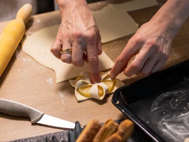 Miniatura: Chrupiące i ze słodkim krążkiem w środku....