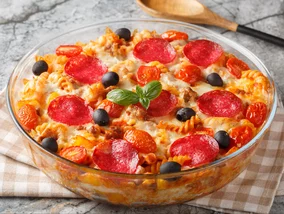 Miniatura: Zamiast pizzy robię to z makaronu....