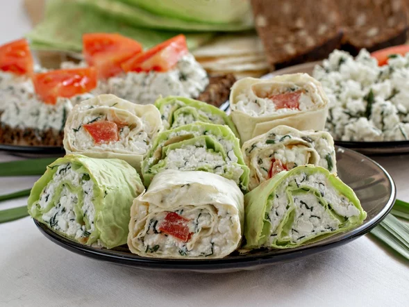 Miniatura: Zamiast szynki i sera zwijam coś innego....