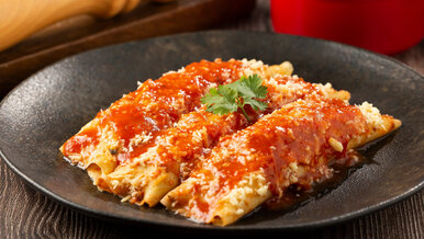 Miniatura: Do naleśników dodaję obłędny farsz. Ten...