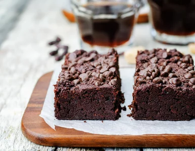 Miniatura: Rozkoszne brownie bez grama mąki. Dodaję...